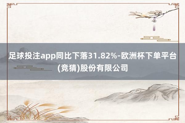 足球投注app同比下落31.82%-欧洲杯下单平台(竞猜)股份有限公司