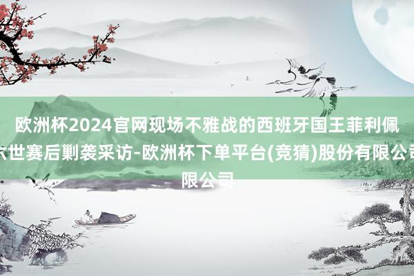 欧洲杯2024官网现场不雅战的西班牙国王菲利佩六世赛后剿袭采访-欧洲杯下单平台(竞猜)股份有限公司